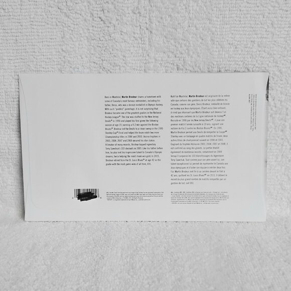 NHL Martin Broduer Stamp Day of Issue 2015/10/02 Issued in Hamilton, Ontario!! - Picture 2 of 2